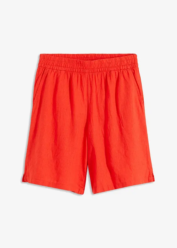 Slip on-shorts av luftig linmiks, bonprix