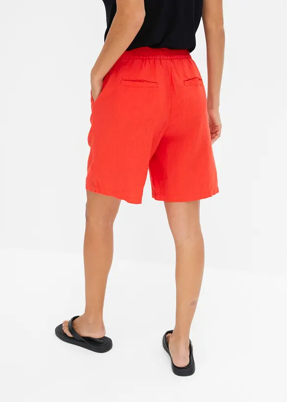 Slip on-shorts av luftig linmiks, bonprix