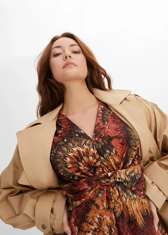 M&oslash;nstret maxikjole i jersey, bonprix