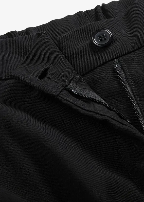 Bukse i lett viskose med vide ben, bonprix