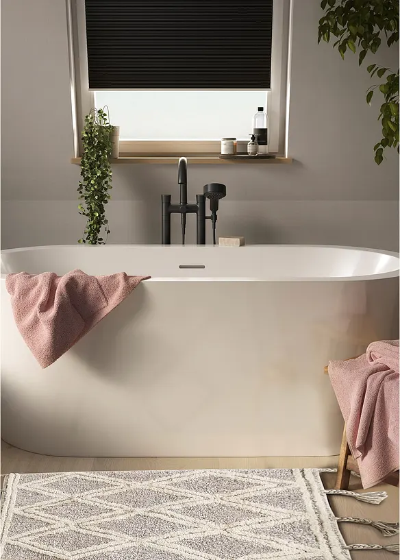 Badematte med dekorative frynser, bonprix