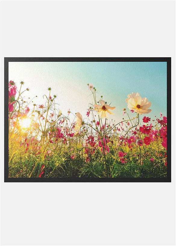 D&oslash;rmatte med blomstereng, bonprix