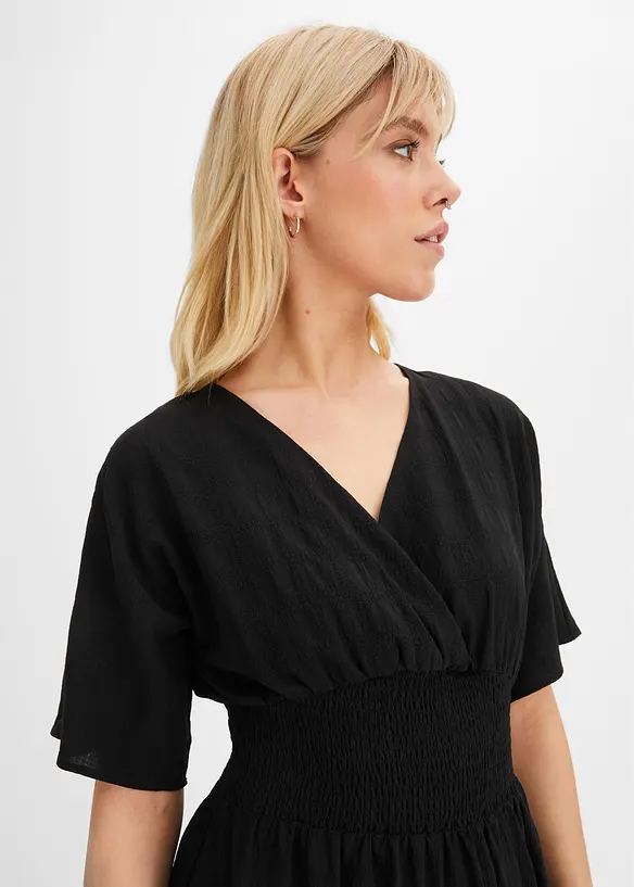 Kjole med smock, bonprix