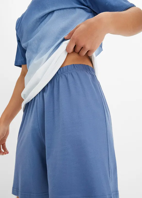 Kort pyjamas i 100% bomull, bonprix
