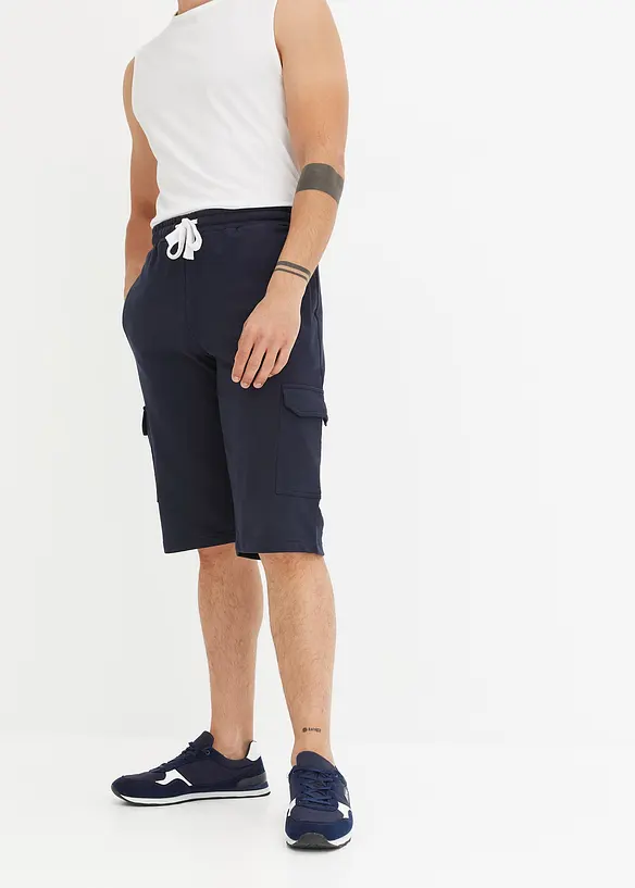 Cargo-bermudashorts i trikot i 100% økologisk bomull, bonprix