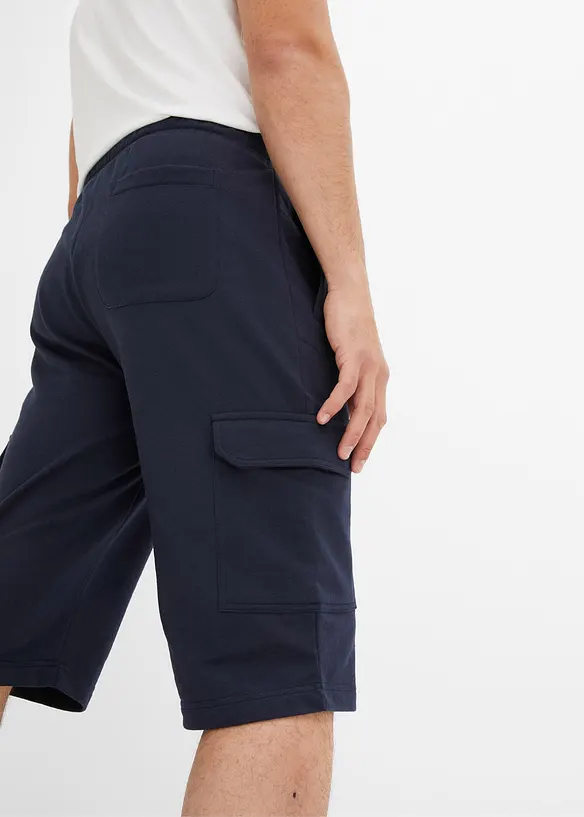 Cargo-bermudashorts i trikot i 100% økologisk bomull, bonprix