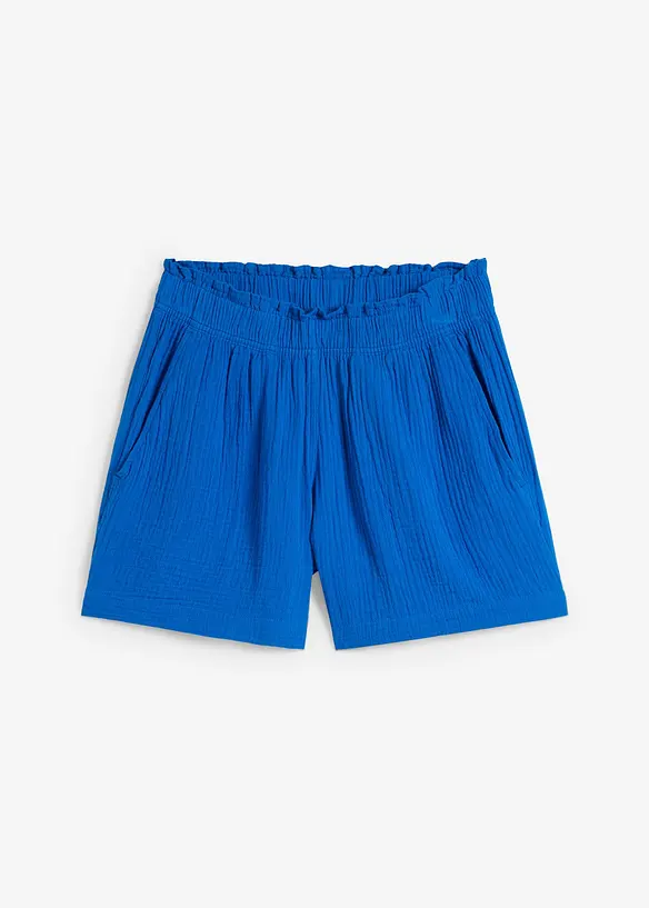 Musselin-shorts i 100% bomull, bonprix