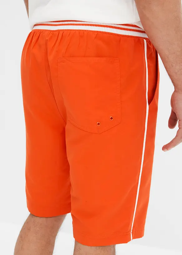 Strand-bermuda med ribbestrikket linning, bonprix