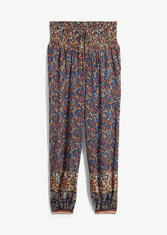 Pull on-bukse i lett viskose, bonprix