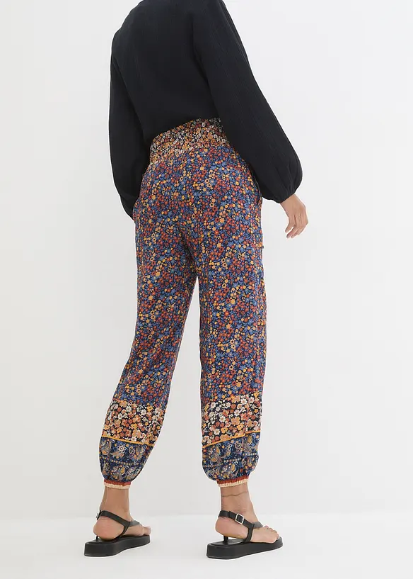 Pull on-bukse i lett viskose, bonprix
