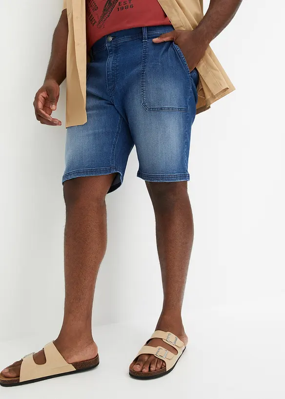 Bermudashorts i denim med stretch, Relaxed Fit, bonprix