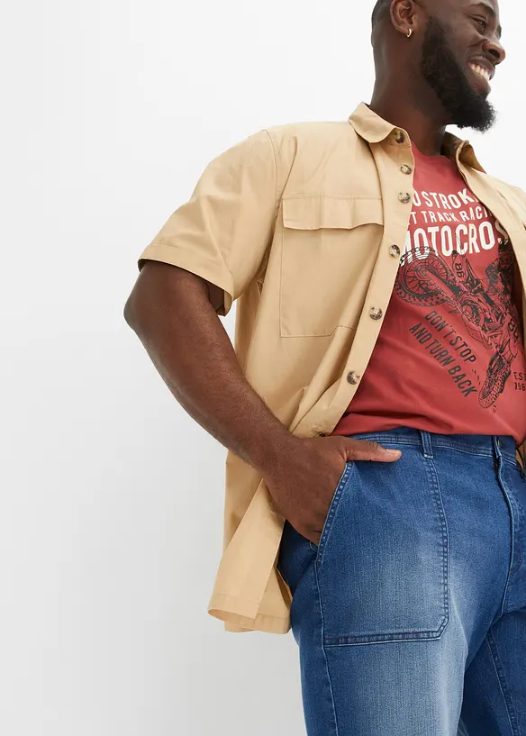 Bermudashorts i denim med stretch, Relaxed Fit, bonprix