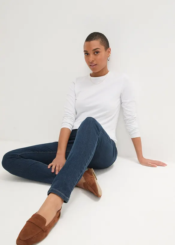 Jeggings high waist, komfortlinning, bonprix