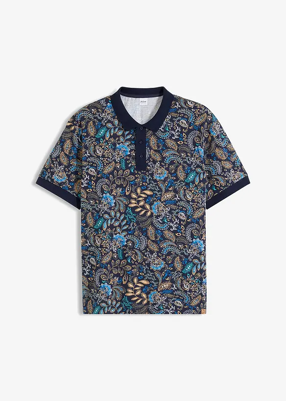 Poloshirt av økologisk bomull, kort arm, bonprix