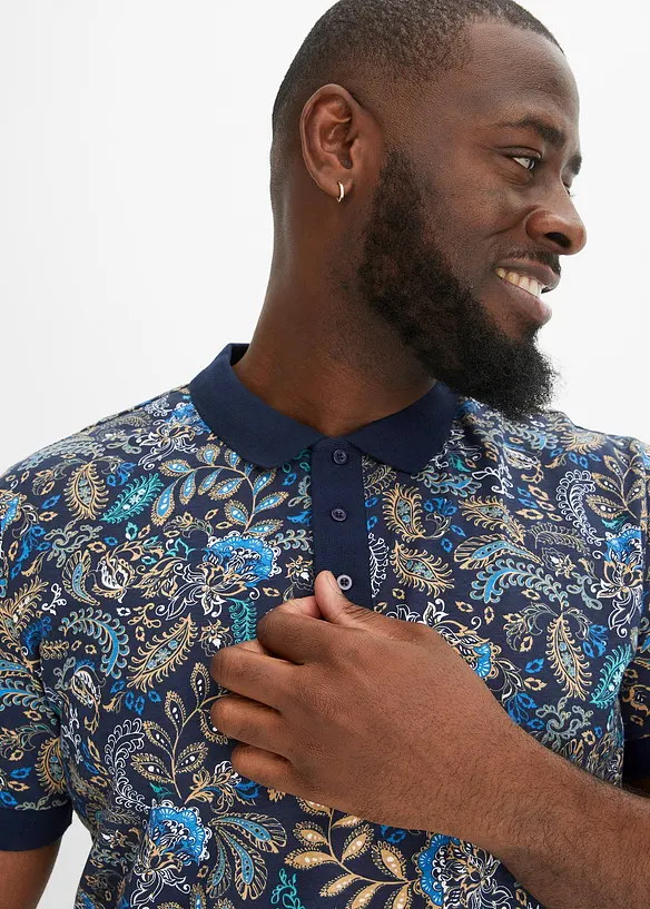 Poloshirt av økologisk bomull, kort arm, bonprix