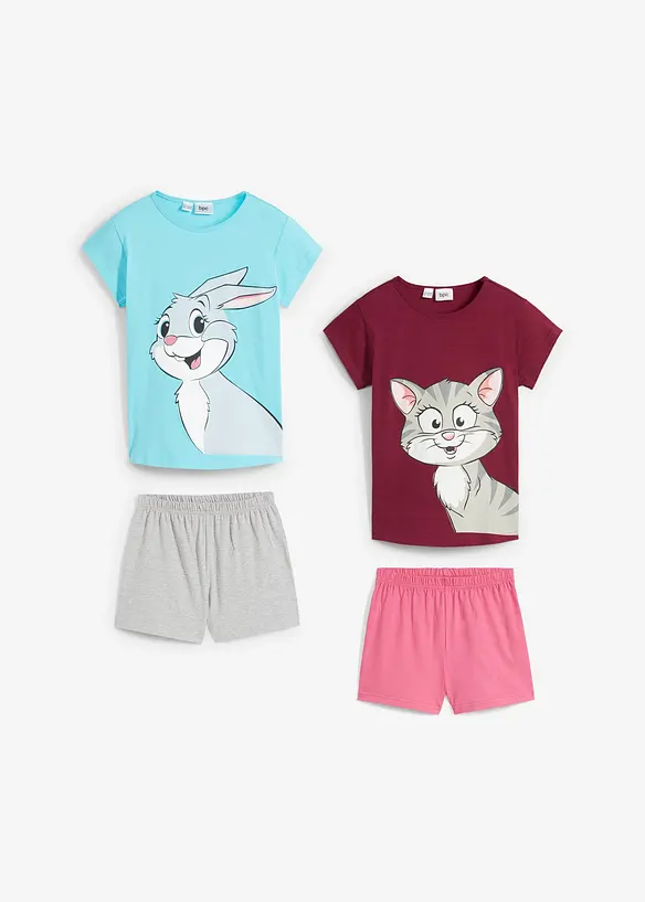 Kort pyjamas (2-pack), bonprix