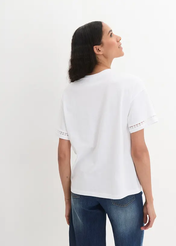 Topp med detalj på ermet, bonprix