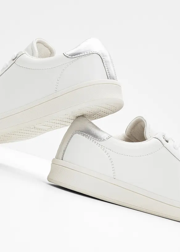 Sneakers i skinn, bonprix