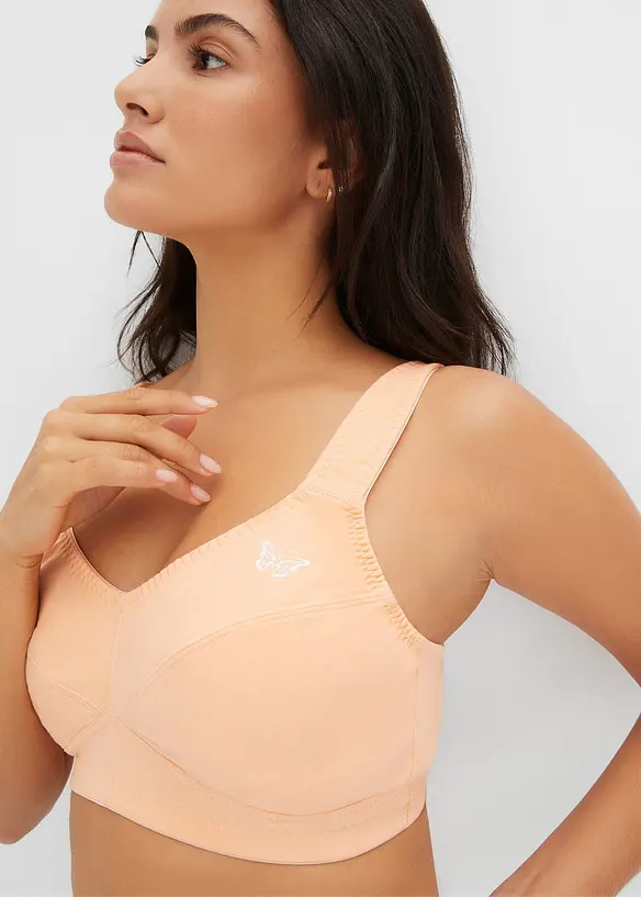 BH uten b&oslash;yle med &oslash;kologisk bomull (2-pack), bonprix