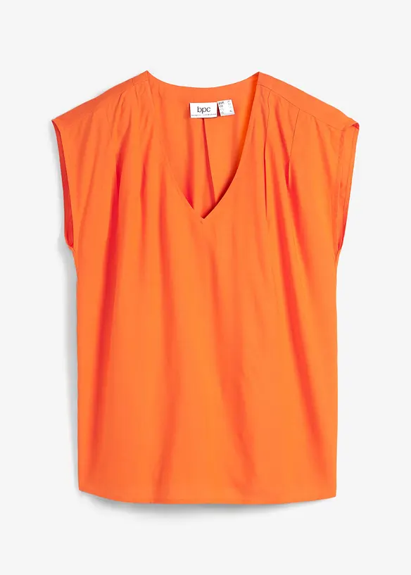 Kortermet bluse med V-hals, bonprix