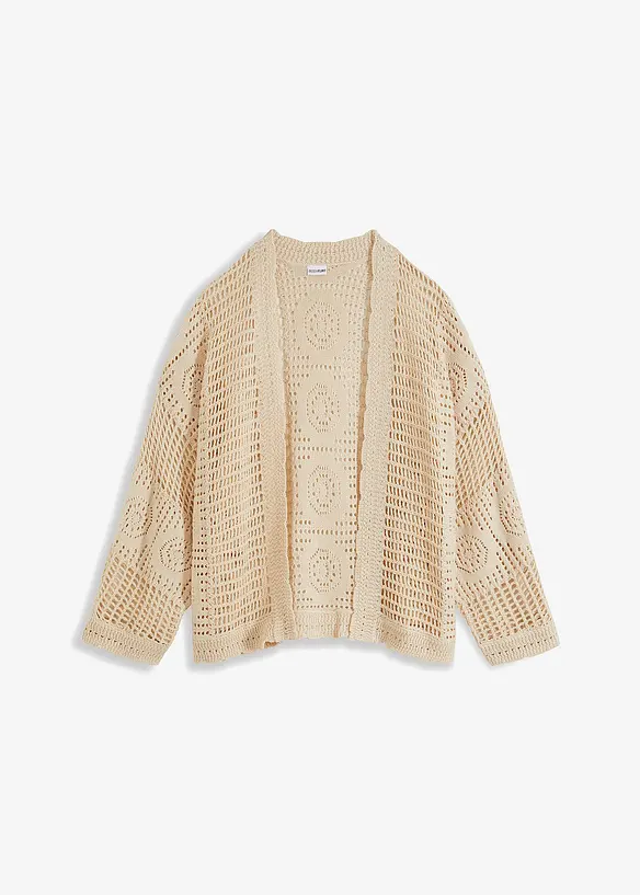 Cardigan i Crochet-look, bonprix