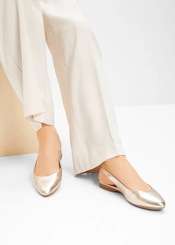 Slingback-ballerinasko i behagelig bredde fra Jana, Jana