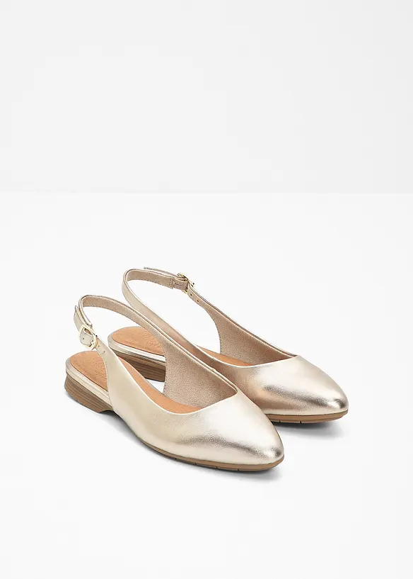Slingback-ballerinasko i behagelig bredde fra Jana, Jana