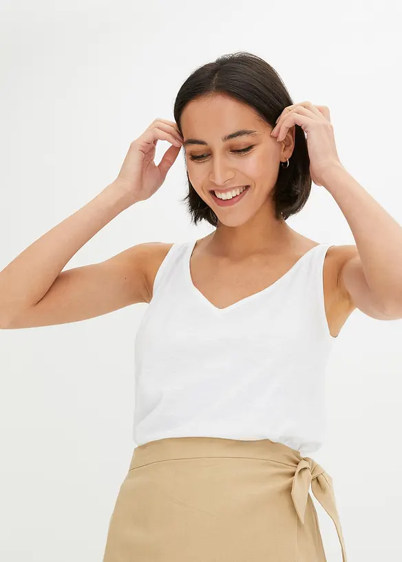 Topp av &oslash;kologisk bomull, bonprix