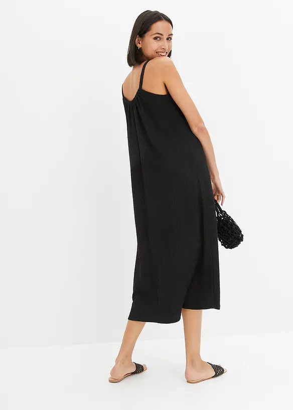 Stroppekjole i lett krepp, bonprix