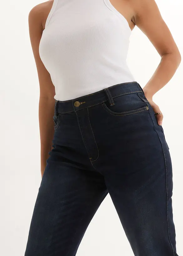 Bootcut-jeans High Waist, komfortlinning, bonprix