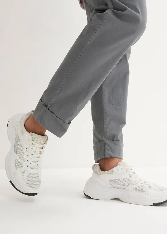 Chinos i bomull, ankellange, bonprix