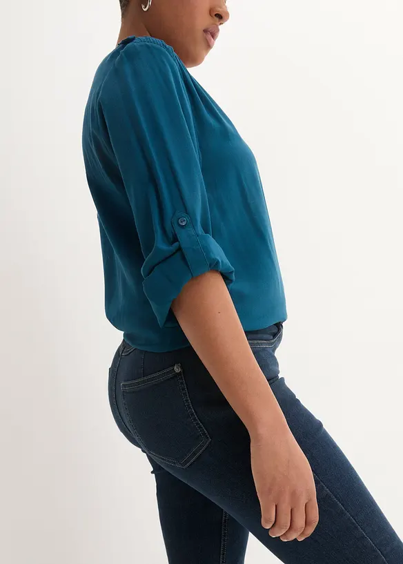 Blusetunika i myk viskose, bonprix