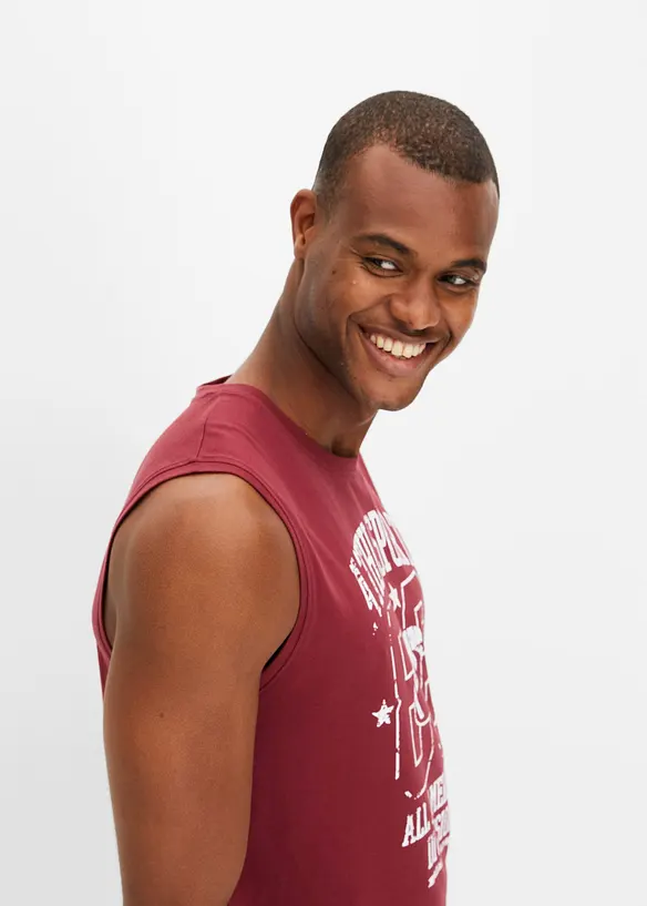 Singlet i 100% bomull (2-pack), bonprix