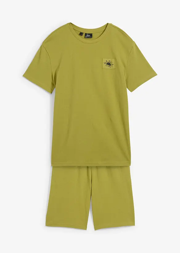 T-skjorte og shorts i økologisk bomull (2-delt sett), bonprix