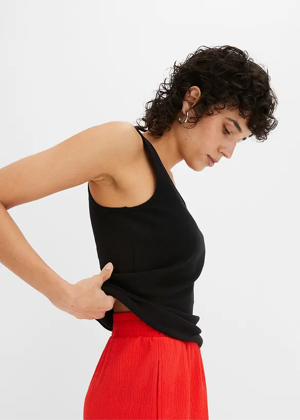Ribbet topp, bonprix