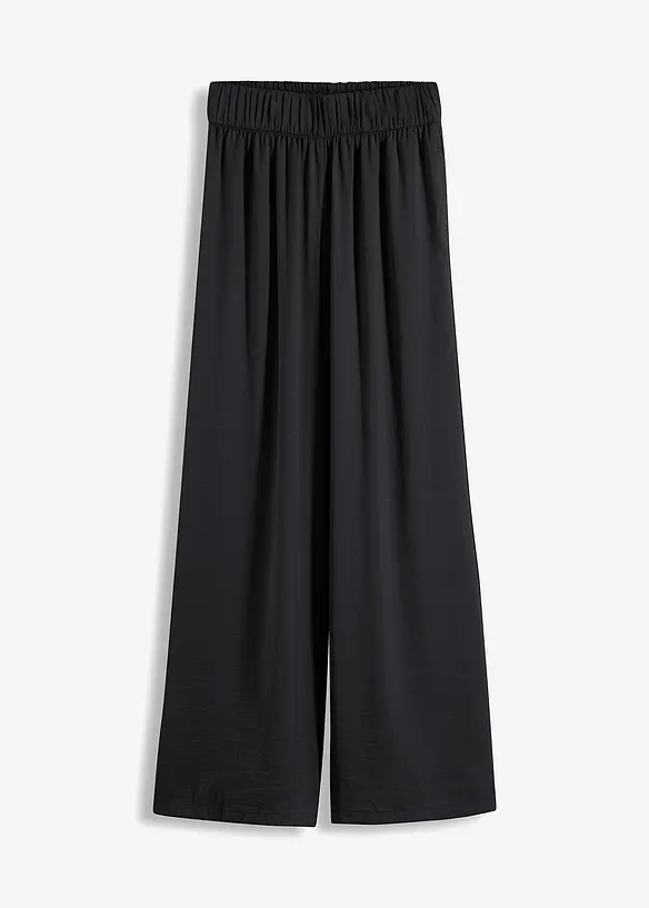 Lett palazzobukse med High Waist-komfortlinning, lang, bonprix