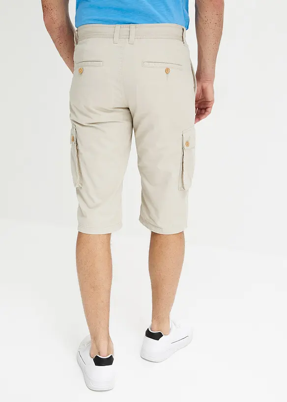 Cargo-bermudashorts i 100% bomull, Regular Fit, bonprix