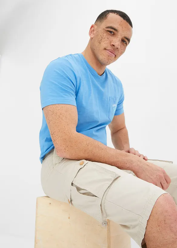 Cargo-bermudashorts i 100% bomull, Regular Fit, bonprix
