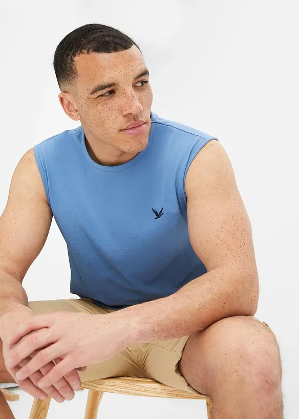 Singlet i ren økologisk bomull, bonprix