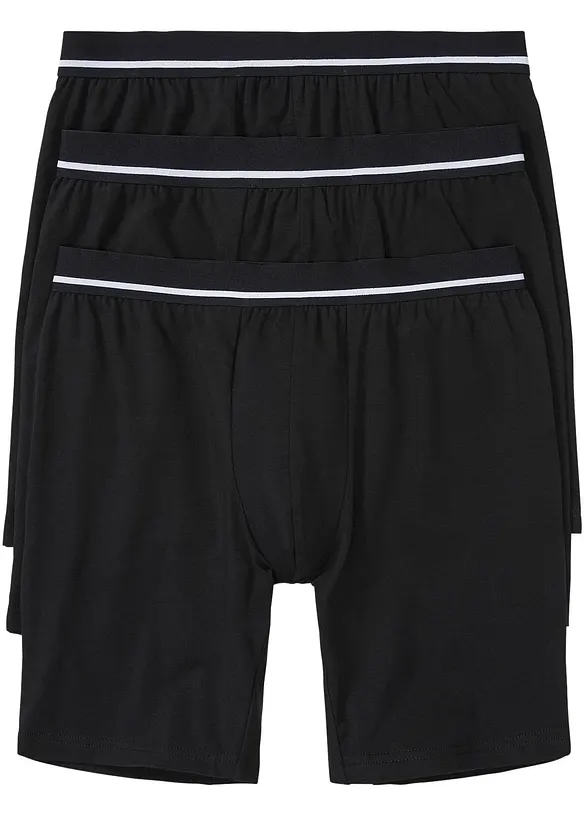 Boksershorts i ettersittende modell med lengre ben (3-pack), bonprix