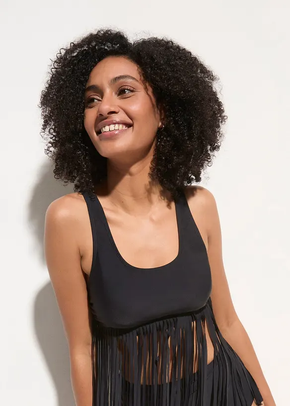 Tankini med frynser (2-delt sett), bonprix