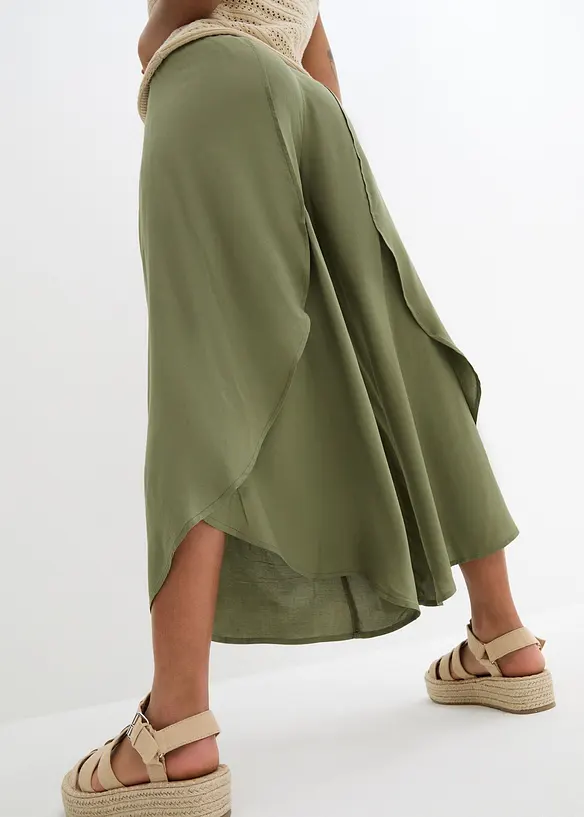 Legglang culotte av bærekraftig viskose, bonprix