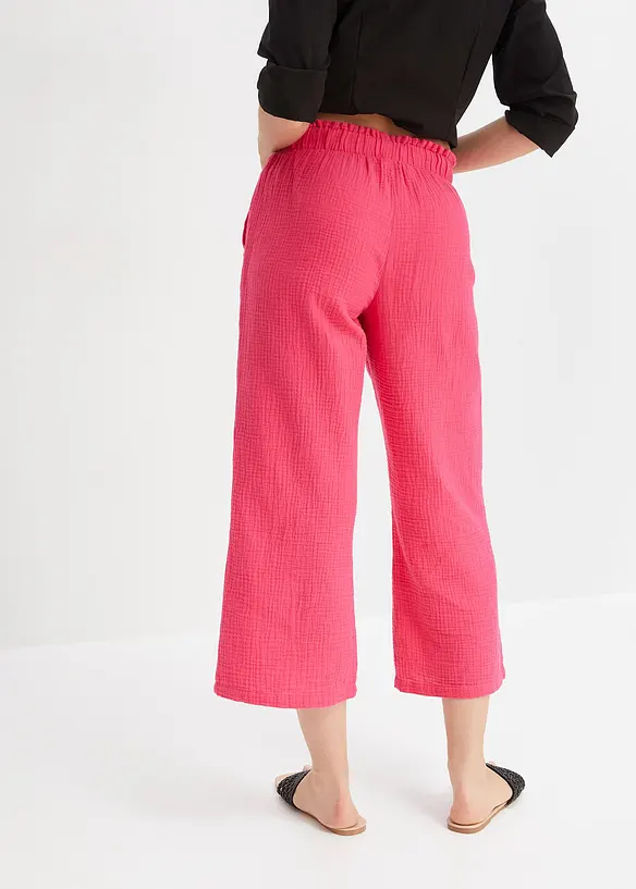 Culottes i bomullsmusselin, bonprix