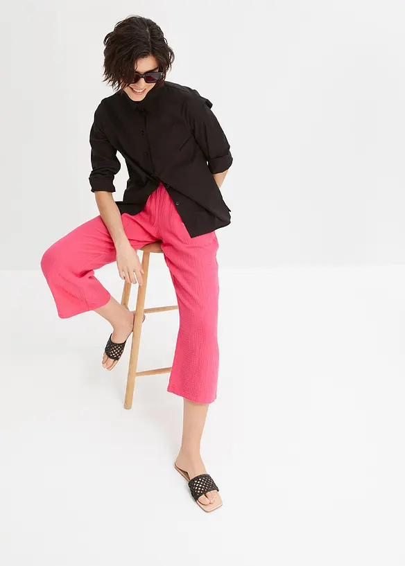 Culottes i bomullsmusselin, bonprix