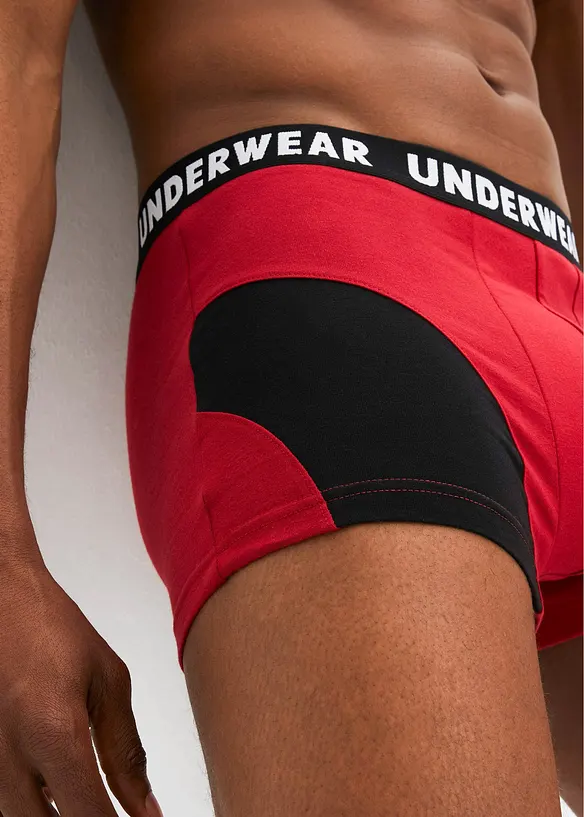 Boksershorts med bomull i ettersittende modell (3-pack), bonprix