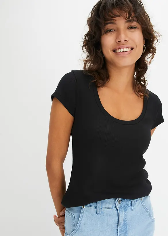 T-skjorte i 100% økologisk bomull, bonprix