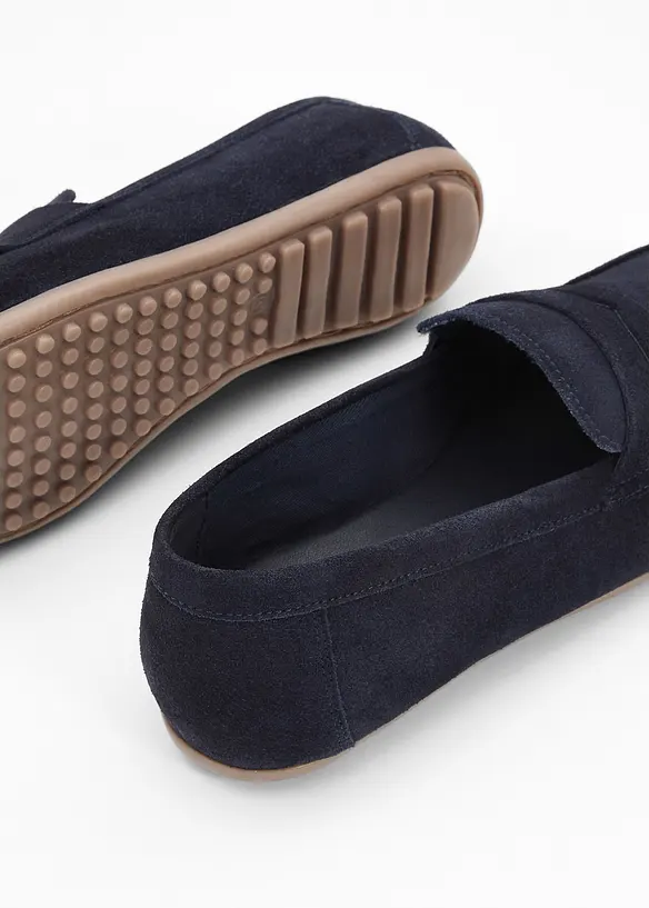 Loafers i semsket skinn, bonprix