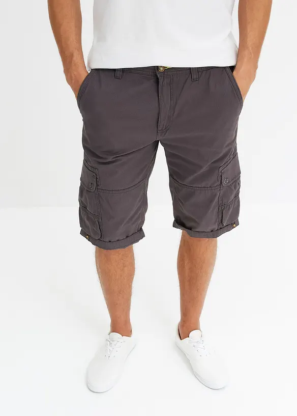 Cargo-bermudashorts i 100% bomull, Regular Fit, bonprix
