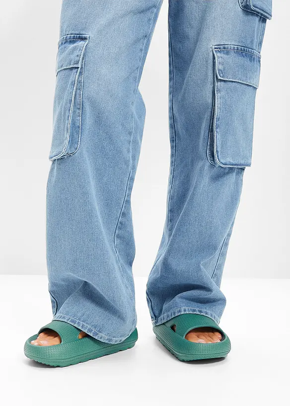 Slip-in sandaler med lett s&aring;le, bonprix