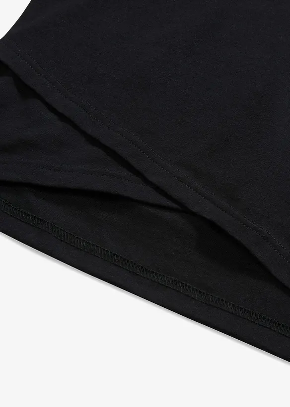 Cropped topp av myk bomullsmiks, bonprix
